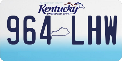 KY license plate 964LHW