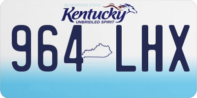 KY license plate 964LHX