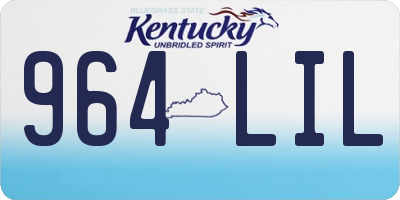 KY license plate 964LIL
