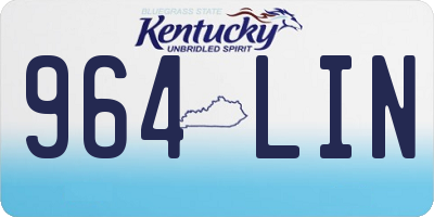 KY license plate 964LIN