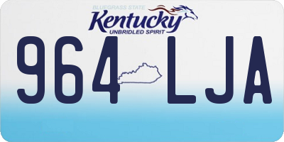 KY license plate 964LJA