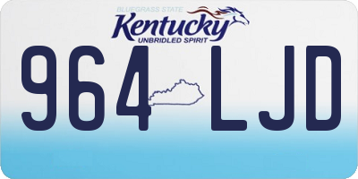 KY license plate 964LJD