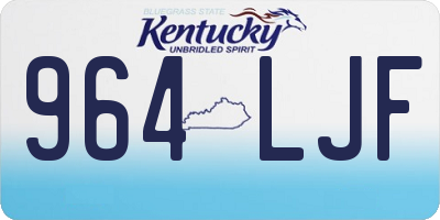 KY license plate 964LJF