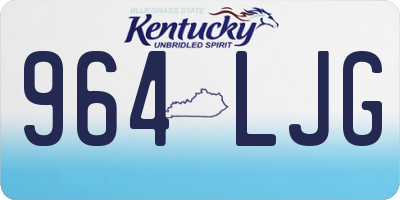 KY license plate 964LJG