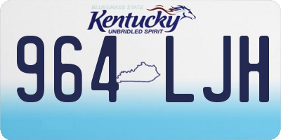 KY license plate 964LJH