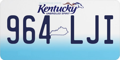 KY license plate 964LJI