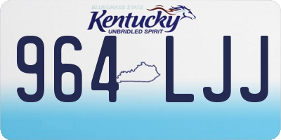 KY license plate 964LJJ