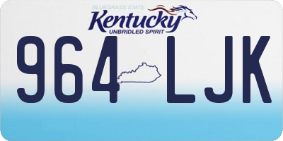 KY license plate 964LJK