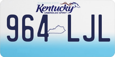 KY license plate 964LJL