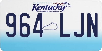 KY license plate 964LJN