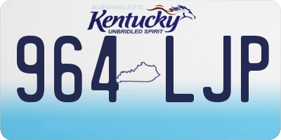KY license plate 964LJP