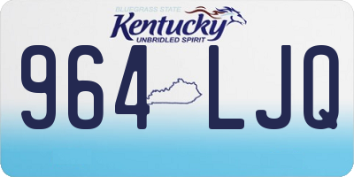 KY license plate 964LJQ