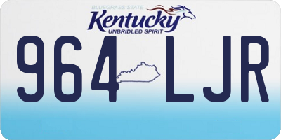 KY license plate 964LJR