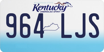 KY license plate 964LJS