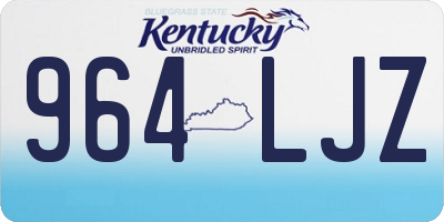 KY license plate 964LJZ