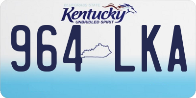KY license plate 964LKA
