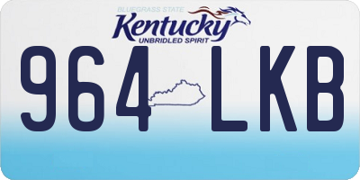 KY license plate 964LKB