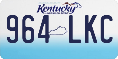 KY license plate 964LKC