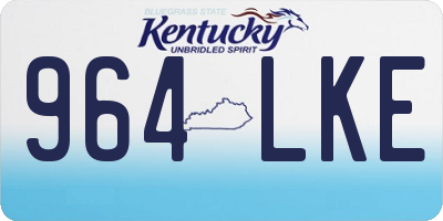 KY license plate 964LKE