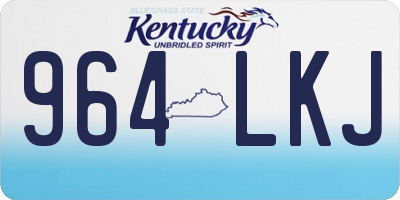 KY license plate 964LKJ