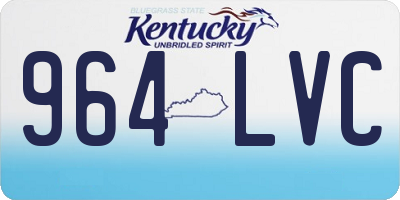 KY license plate 964LVC
