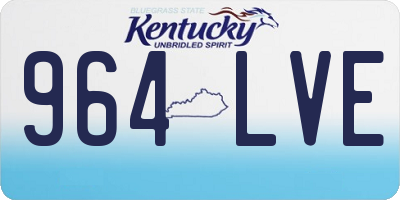 KY license plate 964LVE
