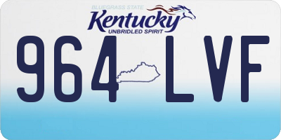 KY license plate 964LVF