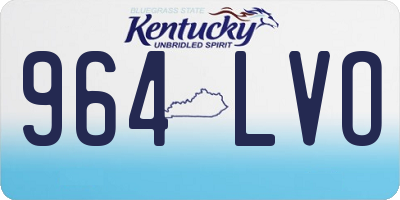 KY license plate 964LVO