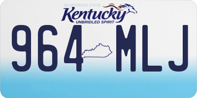 KY license plate 964MLJ