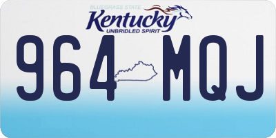 KY license plate 964MQJ