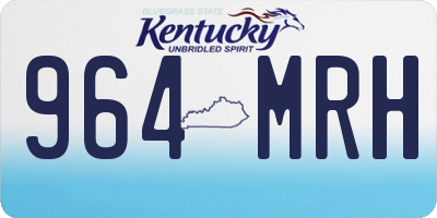 KY license plate 964MRH