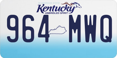 KY license plate 964MWQ