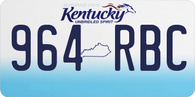KY license plate 964RBC