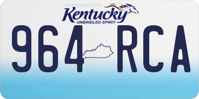 KY license plate 964RCA