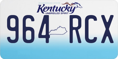 KY license plate 964RCX