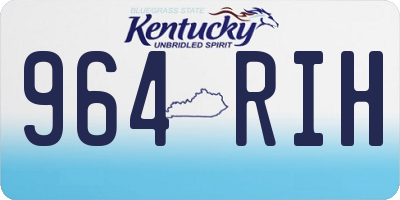 KY license plate 964RIH