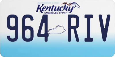 KY license plate 964RIV