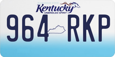 KY license plate 964RKP