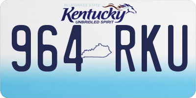KY license plate 964RKU