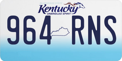 KY license plate 964RNS