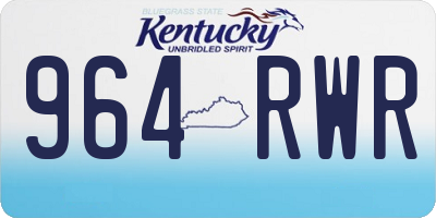 KY license plate 964RWR