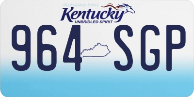 KY license plate 964SGP