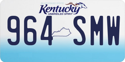 KY license plate 964SMW