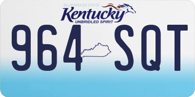 KY license plate 964SQT