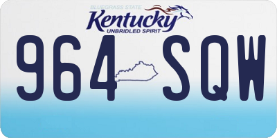 KY license plate 964SQW