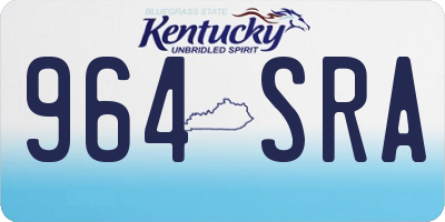 KY license plate 964SRA