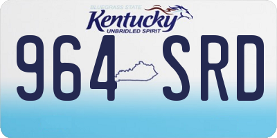 KY license plate 964SRD