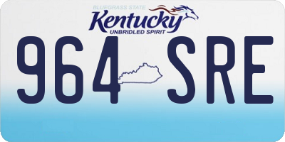 KY license plate 964SRE