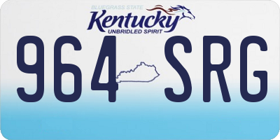 KY license plate 964SRG