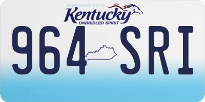 KY license plate 964SRI